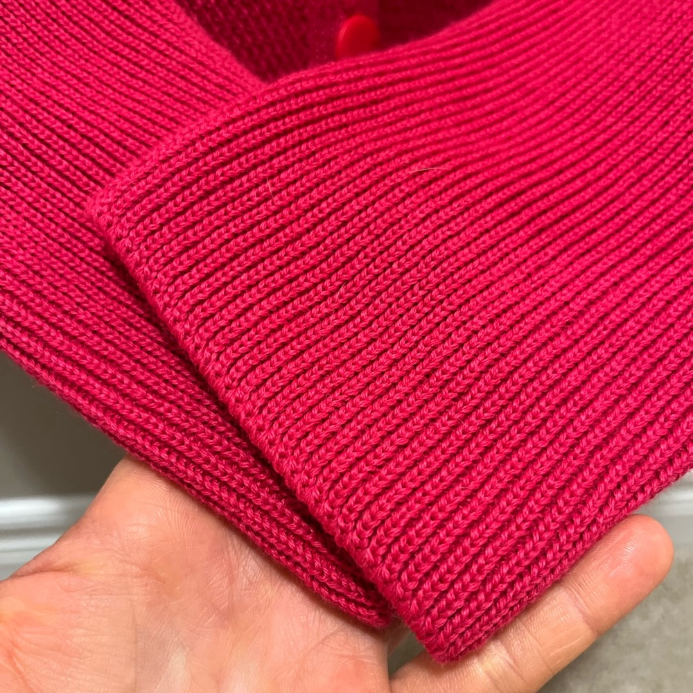 Saint James Pink Button Front Wool Blend Cardigan Nautical Sz 8 - Picture 7 of 14